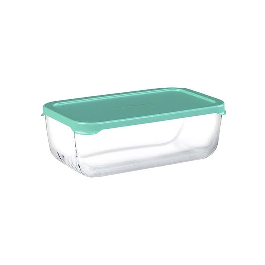 Pasabahce Snowbox 1.2Lt  Rectangular Bowl with Lid Green