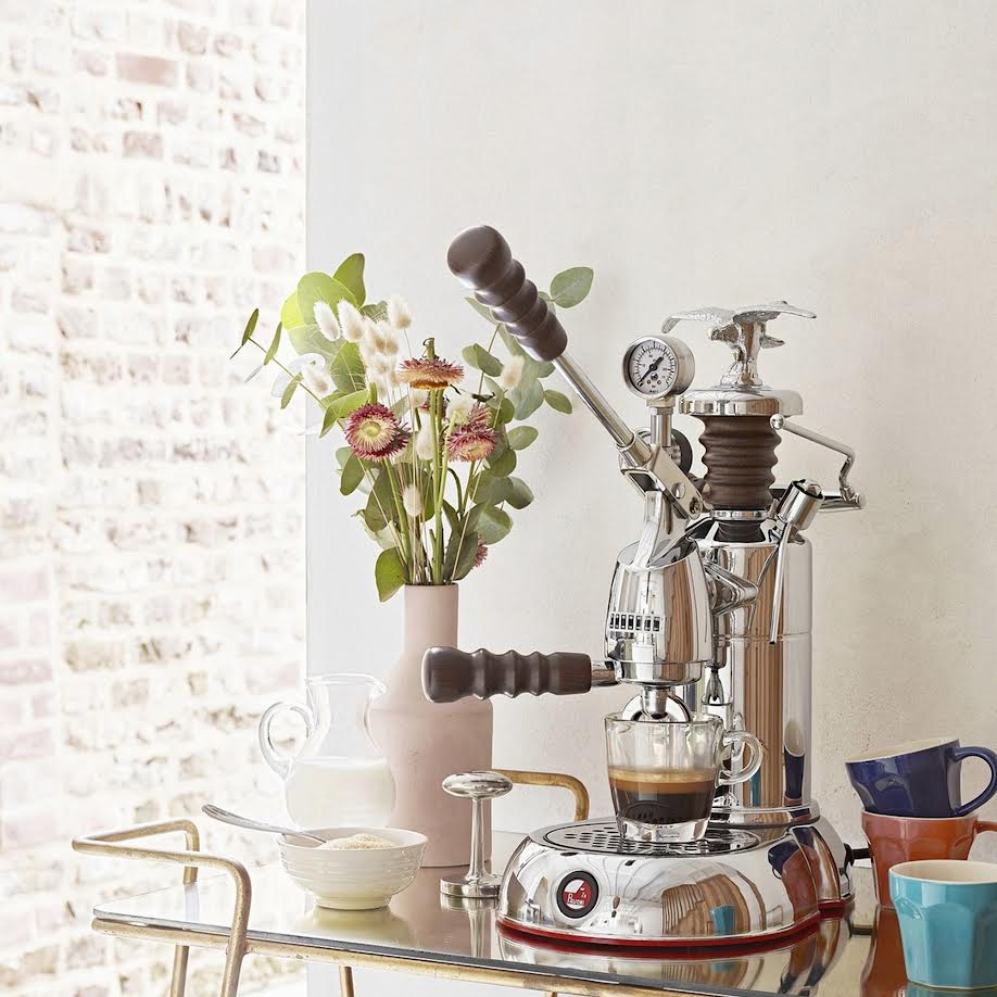 Smeg Manual Espresso Machine La Pavoni Chromed Brass