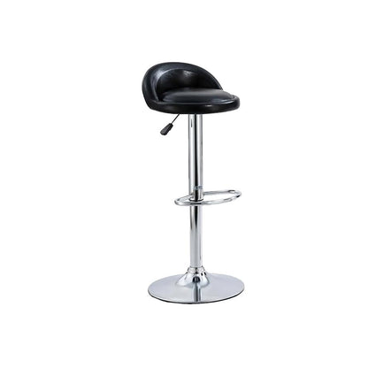 Exotic Designs Black PU Leather Bar Chair