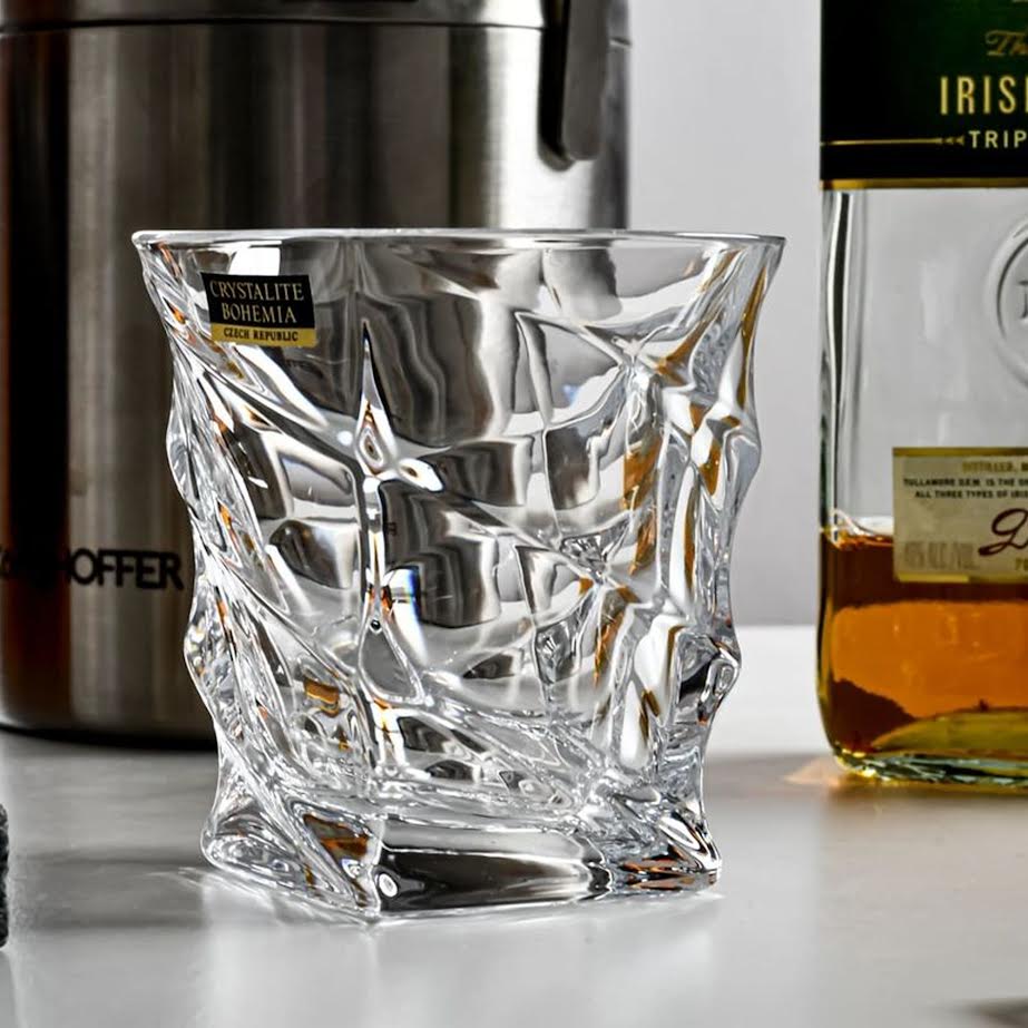 Bohemia Crystal 6 Piece 300ml Casablanca Whiskey Tumbler Set Clear