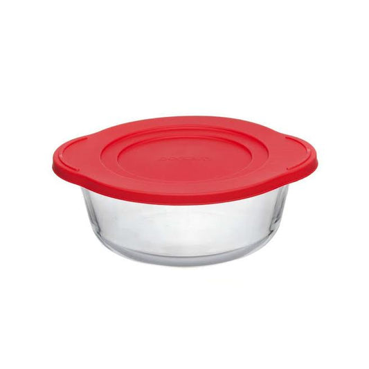 Borcam 1.45Lt Round Casserole with Lid Clear