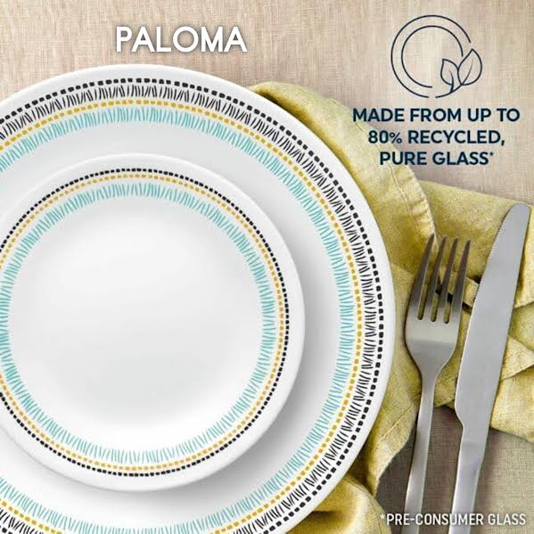 Corelle 16 Piece Paloma Dinner Set White