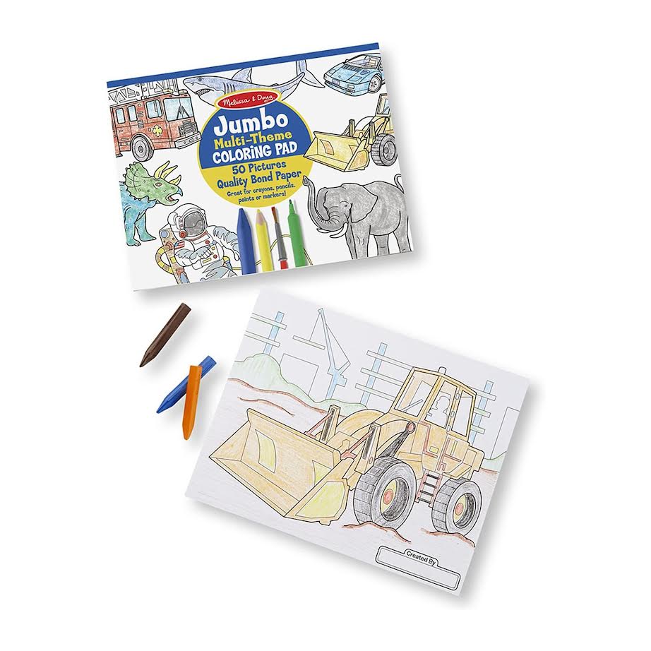 Melissa Doug Jumbo 50 Page Kids Coloring Pad The Culinarium