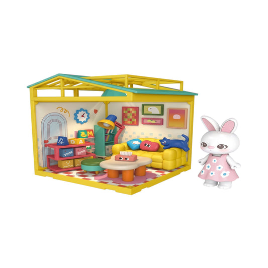 101 Piece DIY Living Room Miniature Assembly Set Yellow