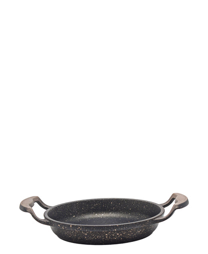 OMS Non Stick 16cm Granite Egg Pan - Black & Copper