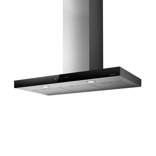 Elica 90cm Box Style Cooker Hood Glass Front Panel Black