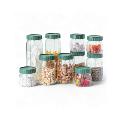 Kitchen Life 10 Piece Canister Set Clear