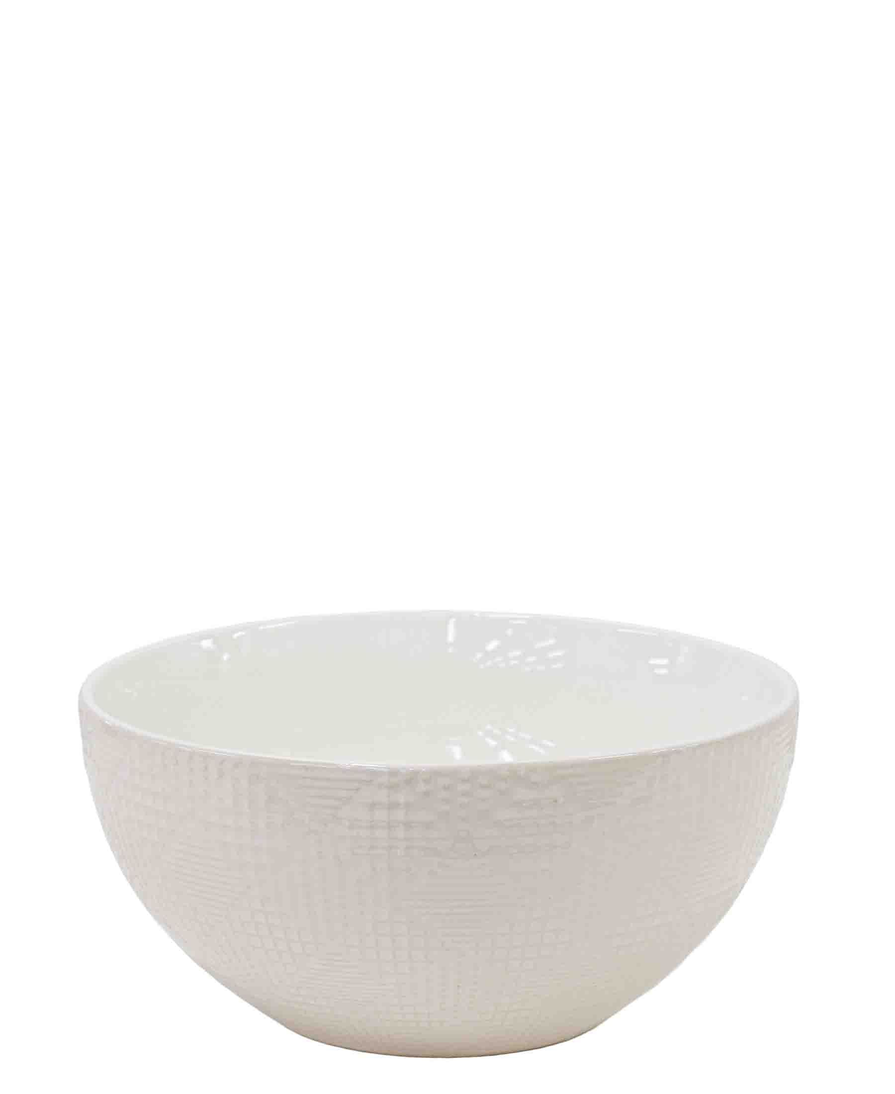 Kitchen Life Ceramic Salad Bowl White The Culinarium