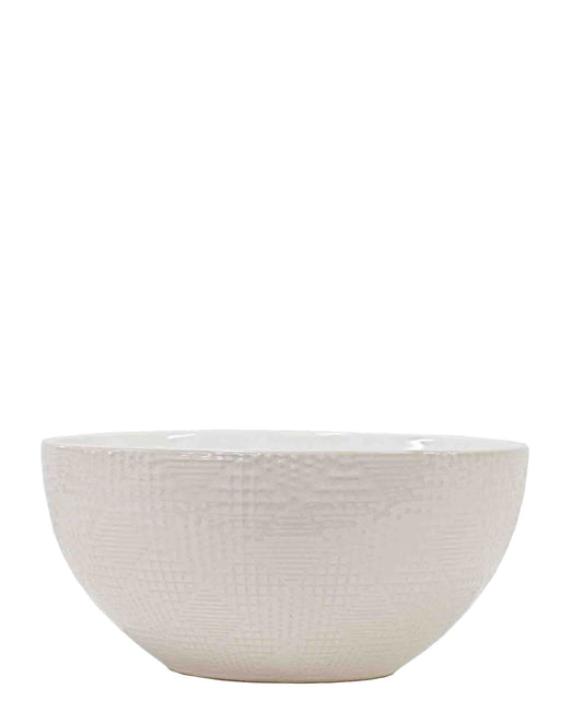 Kitchen Life Ceramic Salad Bowl - White