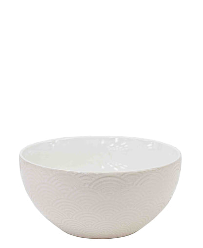 Kitchen Life Ceramic Salad Bowl - White