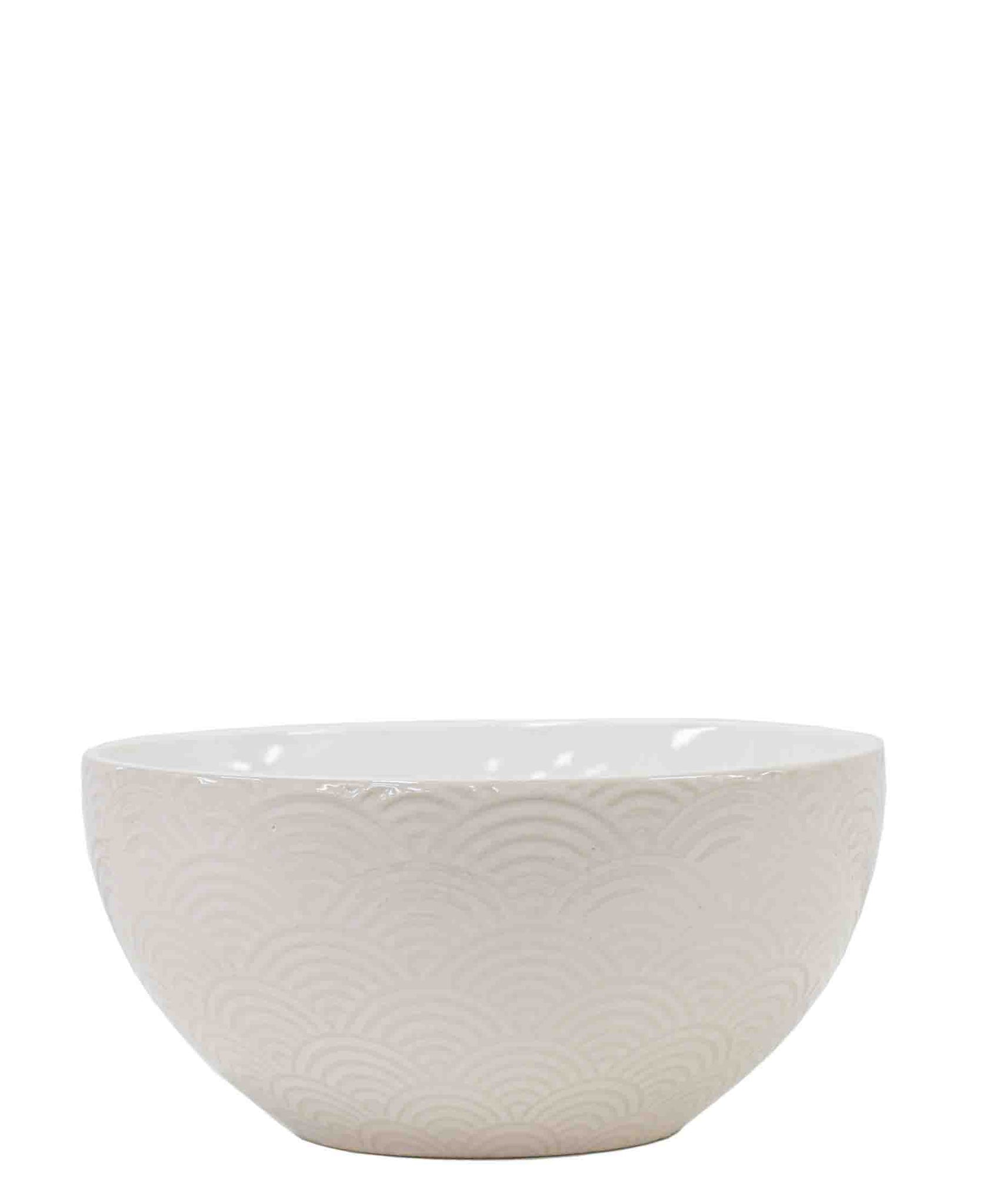 Kitchen Life Ceramic Salad Bowl White The Culinarium