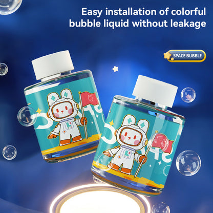 12 Hole Space Kids Bubble Machine Blue