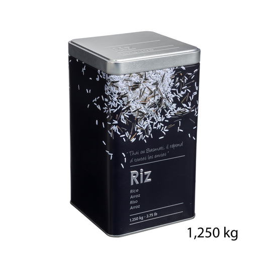 Five Rice Canister Black