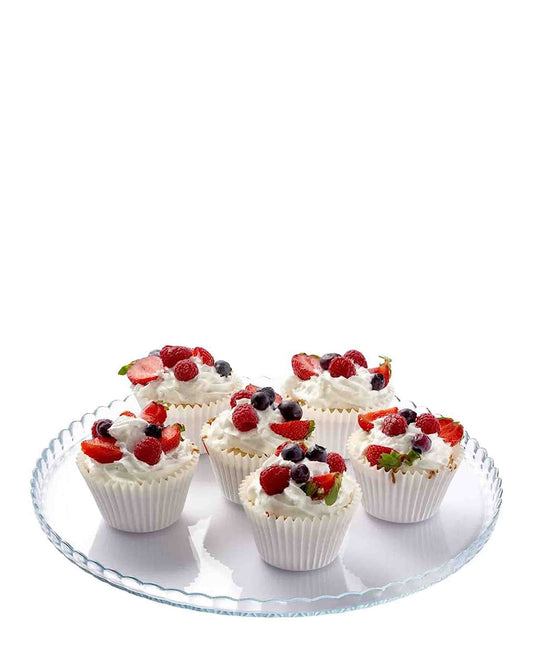 Pasabahce Patisserie 32.2cm Cake Plate - Clear