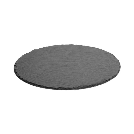 Secret de Gourmet 32cm Rounded Slate Plate Black