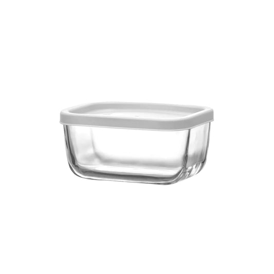 LAV 315ml Square Jar with Lid Clear