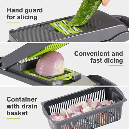 16 Piece Vegetable Cutter Set