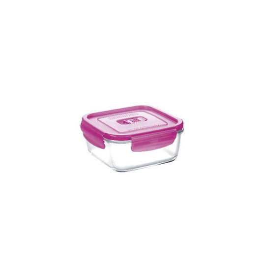 Luminarc Pure Box Active Square Food Storage Container Pink