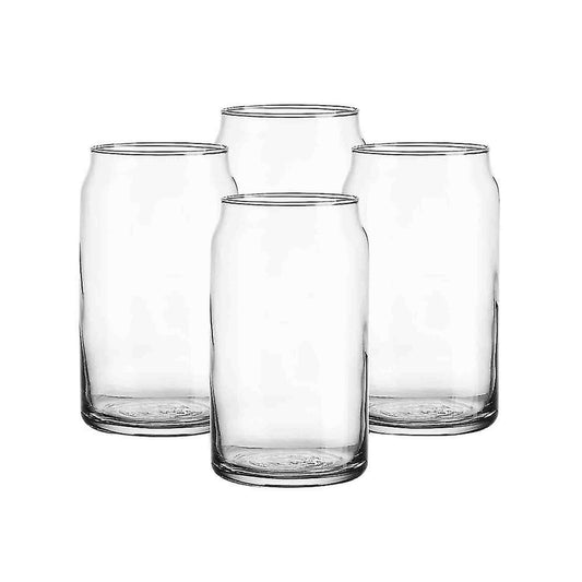 Kitchen Life 4 Piece Can Shaped Glass Set Clear