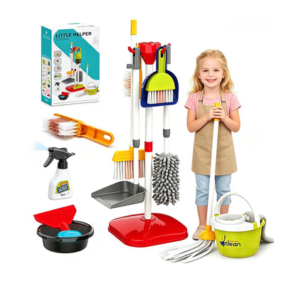 18 Piece Little Helper Cleaning Tool Set Green