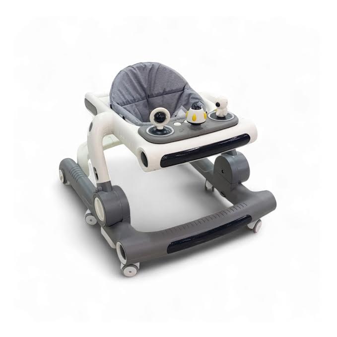 Musical Baby Walker with Wheels Grey
