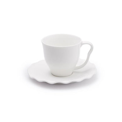 JAN Maison Blanche 2 Piece Cup & Saucer Set White