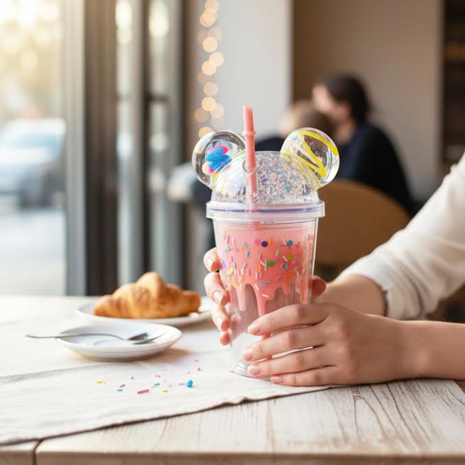 450ml Double Wall Mickey Mouse Cup Multicoloured