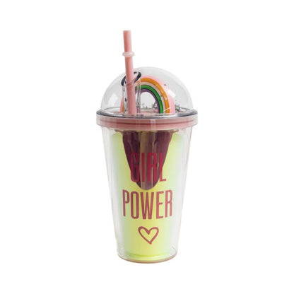 Girl Power 450ml Double Wall Cup Multicoloured
