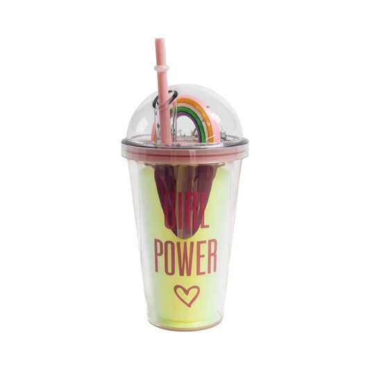 Girl Power 450ml Double Wall Cup Multicoloured