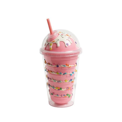 Ice Cream Inspired 450ml Double Wall Cup Pink