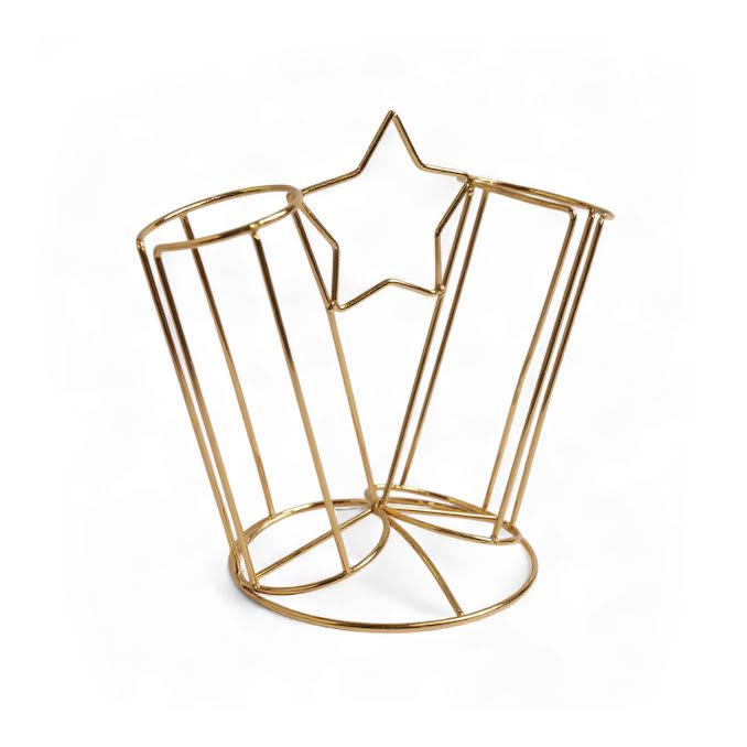 5 Piece Mug Set & Stand Multicoloured