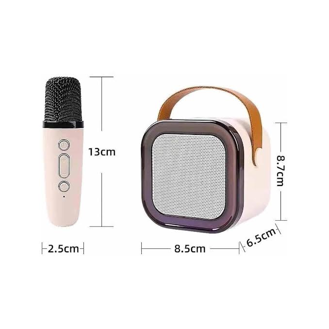 Colorful Karaoke Bluetooth Sound System Pink