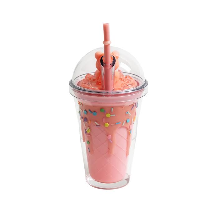 Gummy Bear Inspired 450ml Double Wall Cup Pink