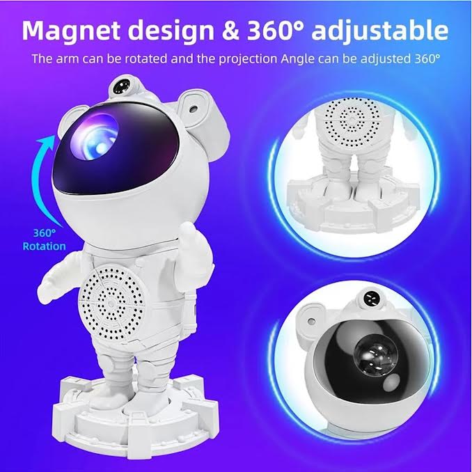 Astronaut Projector with LED Lights White