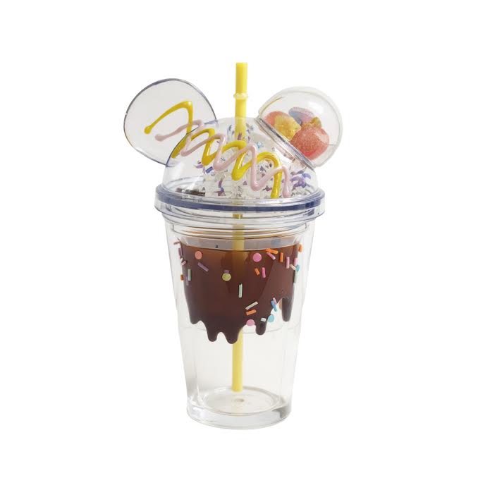Mickey Mouse Inspired 450ml Double Wall Cup Clear