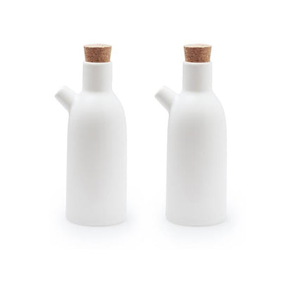 JAN Maison Blanche 2 Piece Oil Pourers Set White