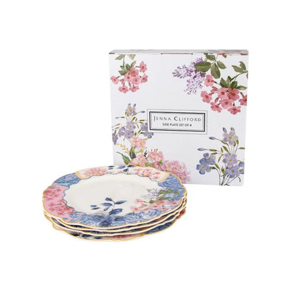 Jenna Clifford Belle Fleur 4 Piece Side Plate Set Multicoloured