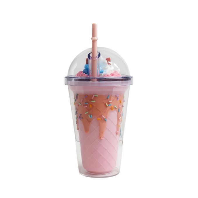 Unicorn Inspired 450ml Double Wall Cup Multicoloured
