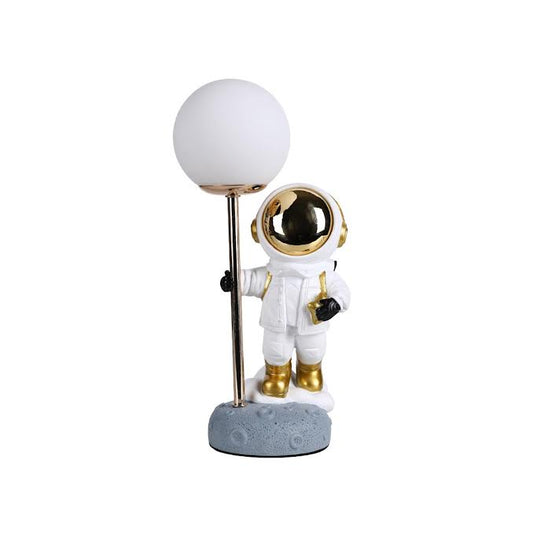 USB Astronaut Table Lamp White