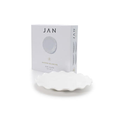 JAN Maison Blanche 4 Piece Side Plate Set White
