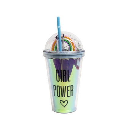 Girl Power 450ml Double Wall Cup Multicoloured