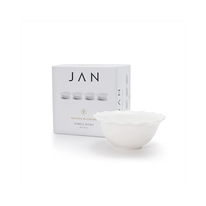 Jan Maison Blanche 4 Piece Nibble Bowl Set White