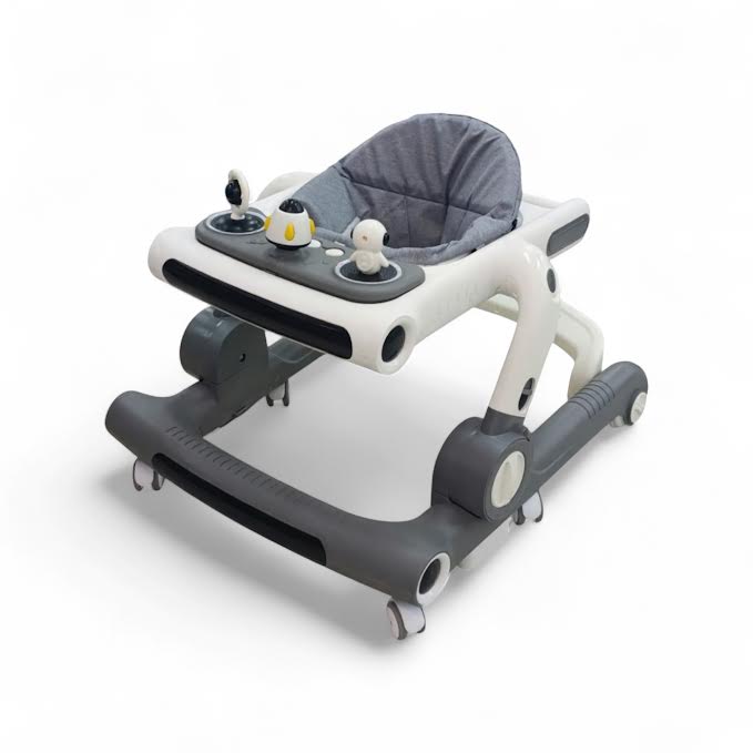 Musical Baby Walker with Wheels Grey