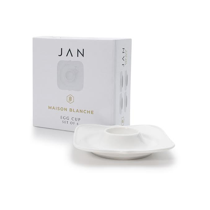 Jan Maison Blanche 4 Piece Egg Cup Set White