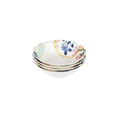 Jenna Clifford Belle Fleur 4 Piece Cereal Bowl Set Multicoloured