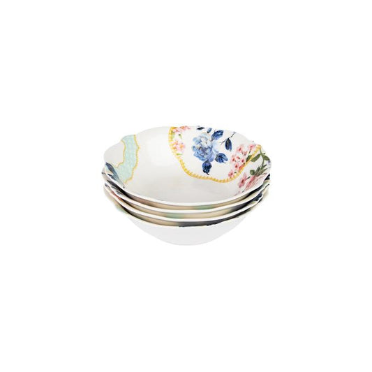 Jenna Clifford Belle Fleur 4 Piece Cereal Bowl Set Multicoloured
