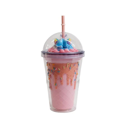 Unicorn Inspired 450ml Double Wall Cup Multicoloured
