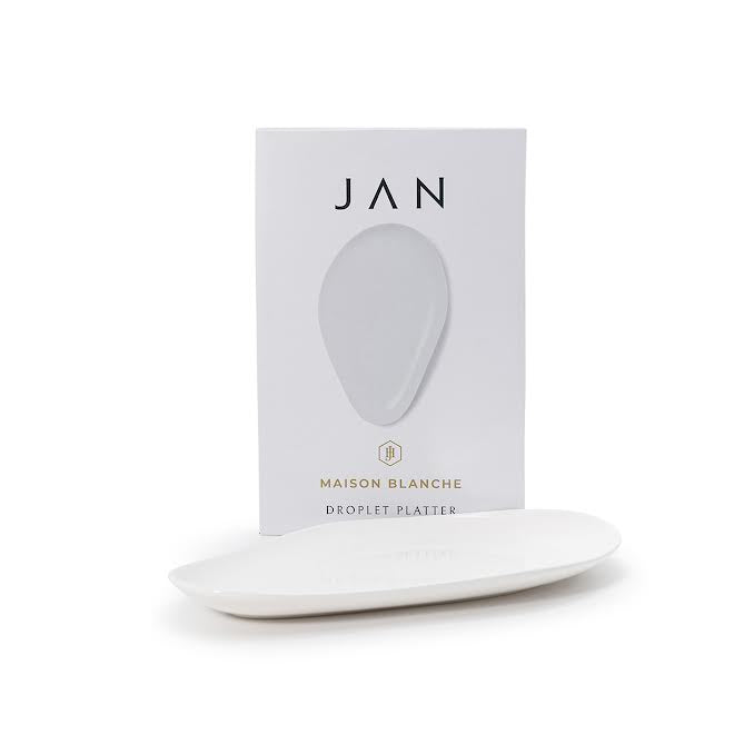 JAN Maison Blanche 41cm Droplet Platter White