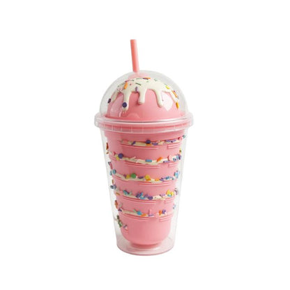Ice Cream Inspired 450ml Double Wall Cup Pink