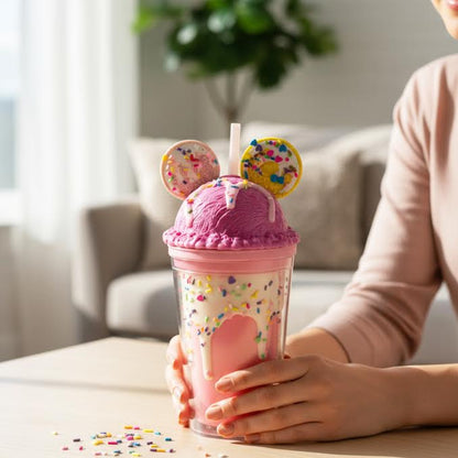 Ice Cream & Cookie Inspired 450ml Double Wall Cup Multicoloured